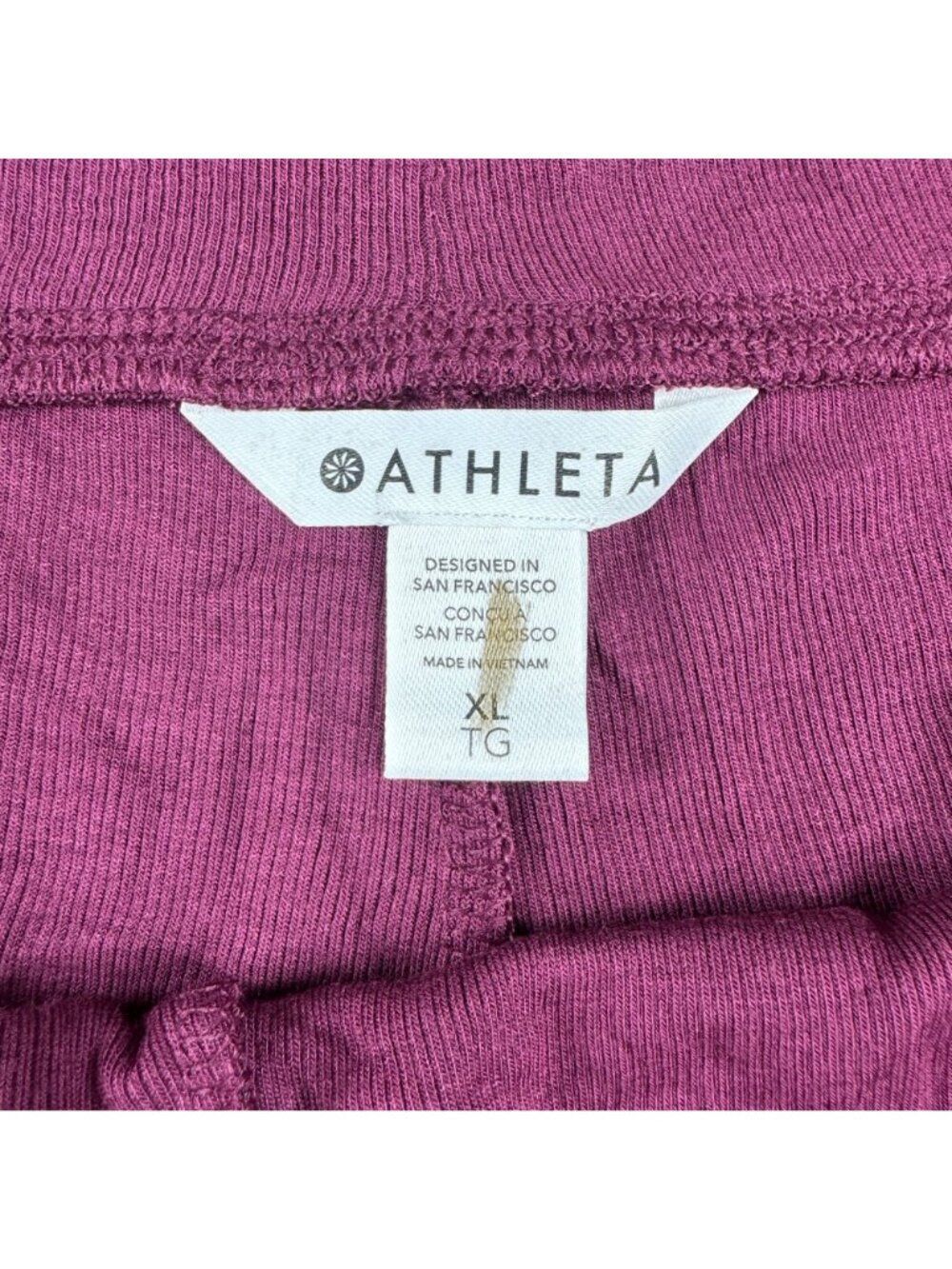 Athleta Well Rested Rib Sleep Short Deep Burgundy Modal Ribbed NWT S XL 3X Comfy - Picture 4 of 14